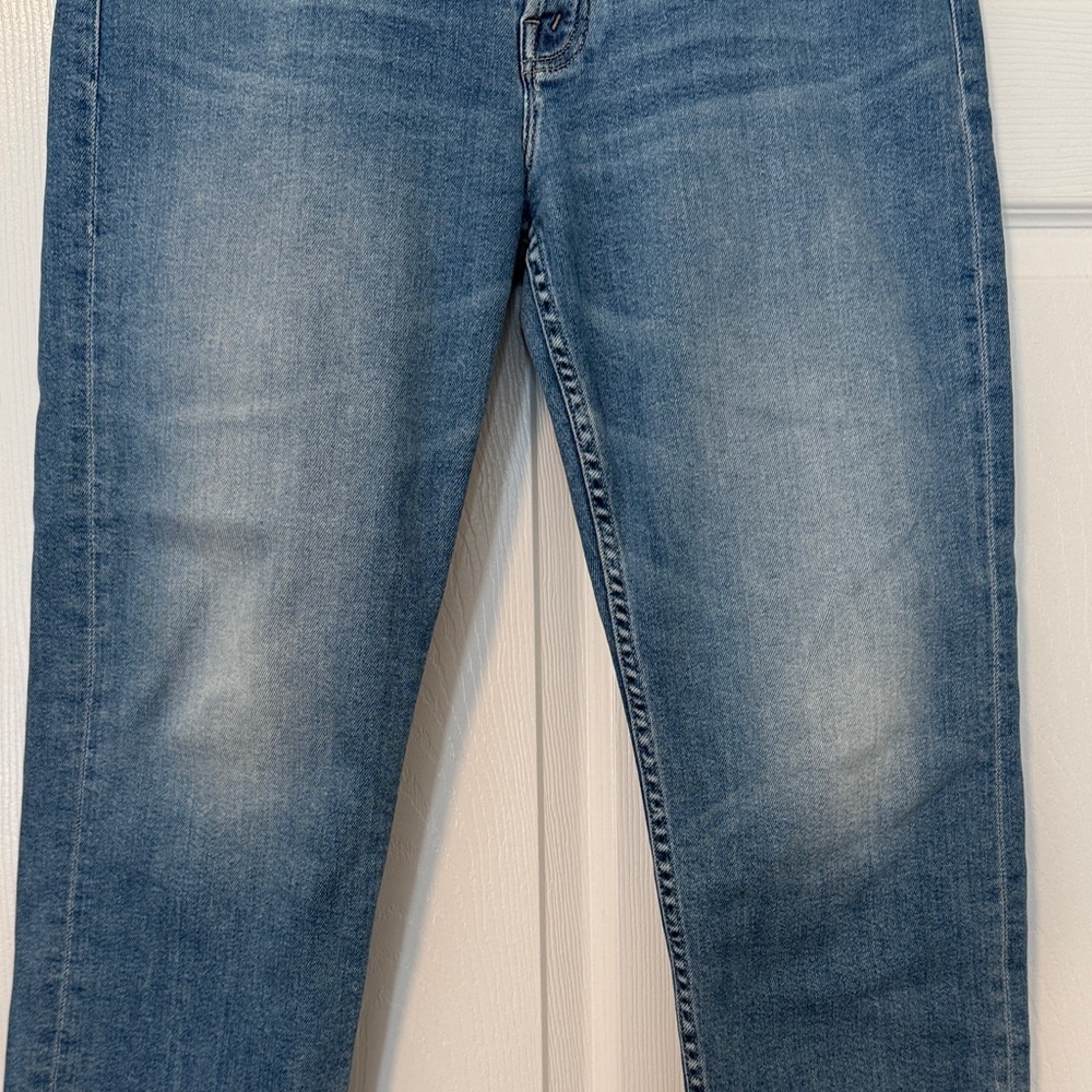 MOTHER Denim The Tomcat Flood Fray Women’s Size 32 ‘TASTY WAVES’ Color - Picture 3 of 13